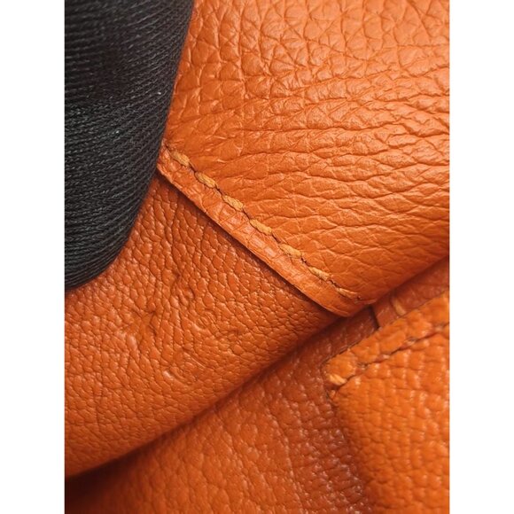 Pre-owned Hermès Taurillon Clemence Evercolor Etribelt Bag Orange - Picture 8 of 9